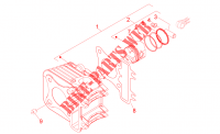 Cylindre   Piston pour SCARABEO Scarabeo 4T 4V de 2014