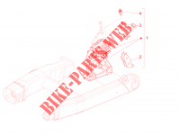 Pince frein arrière pour MOTO GUZZI California Custom ABS de 2015