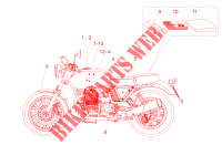 Décalco et plaquettes pour MOTO GUZZI V7 II Special ABS de 2015
